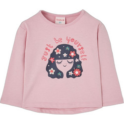 Boboli Παιδικό T-Shirt Μακρυμάνικο Ροζ 324177-3864