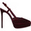 Lara Conte Γόβες Suede Slingback με Τακούνι Στιλέτο με Φιάπα Μπορντό X457A0166-623
