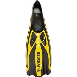Beuchat 1Dive Full-Foot Βατραχοπέδιλα Κολύμβησης Black Yellow