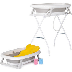 Chipolino Mini Spa Αντιολισθητικό Πτυσσόμενο Μπανάκι Μωρού με Βάση Γκρι VKMSP0261GY