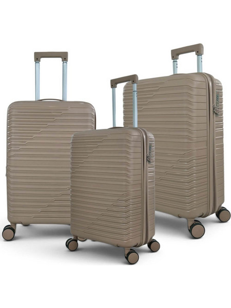 Playbags Collection 1206 Σετ Βαλίτσες 3τμχ Μπεζ
