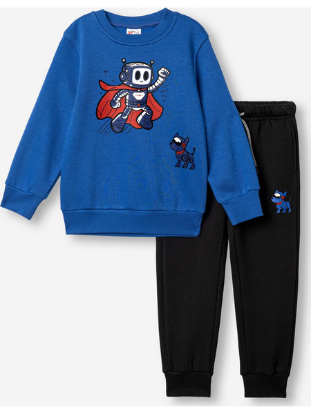 Funky Παιδικό Σετ Φόρμας Royal Blue Μαύρο 227-317138-1