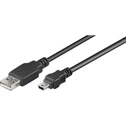 ATC 06.005.0037 Καλώδιο USB-A Male 2.0 to USB-A Mini Male 1.5m Black