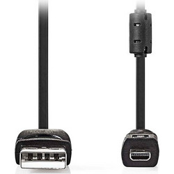 Nedis CCGL60810BK20 Καλώδιο USB-A Male 2.0 to USB-A Mini Male 2m Black