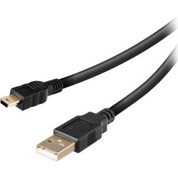 Vivanco VVITUSBAMINB18 Καλώδιο USB-A Male 3.0 to USB-A Mini Male 1.8m Black