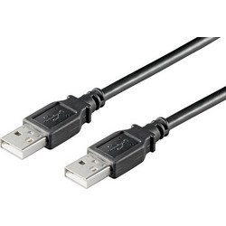 ATC 06.005.0035 Καλώδιο USB-A Male 2.0 to USB-A Male 1.8m Black