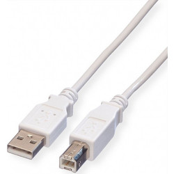 Value 11.99.8831 Καλώδιο USB-A Male 2.0 to USB-B Male 3m White