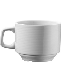 Kutahya Dunya Σετ Φλιτζάνια Cappuccino Πορσελάνης Λευκά 190ml 12τμχ DN013C00