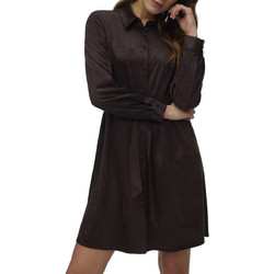 Vero Moda Mini Καθημερινό Φόρεμα Σεμιζιέ Σοκολατί 10351761