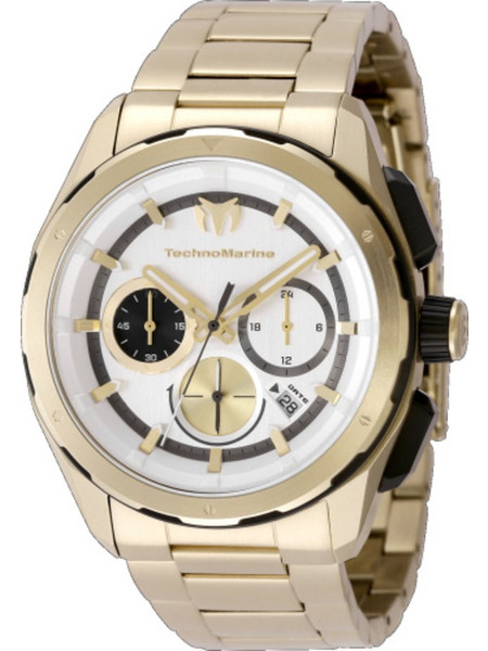 TechnoMarine Ocean Ανδρικό Ρολόι Χρονογράφος με Χρυσό Μεταλλικό Μπρασελέ TM-318093