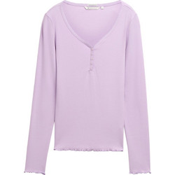 Tom Tailor Γυναικείο Χειμερινό Top Ριπ Λιλά 1043935-13242