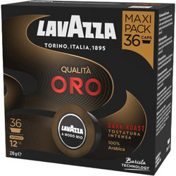 Lavazza Κάψουλες Espresso Qualita Oro Dark Roast Συμβατές με Μηχανή Lavazza A Modo Mio 36τμχ