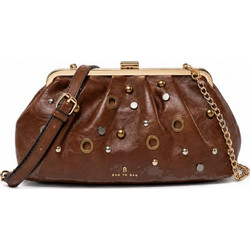Bag to Bag Γυναικεία Τσάντα Χιαστί από Δερματίνη Καφέ με Στενό Λουρί XQ-20678