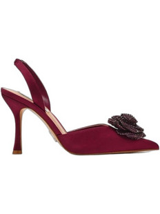Steve Madden Γόβες Slingback με Λεπτό Ψηλό Τακούνι & Στρας Μπορντό 11005888