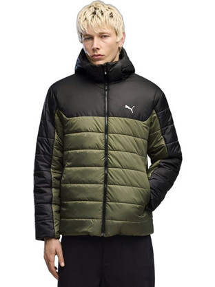Puma Αθλητικό Ανδρικό Μπουφάν Χειμωνιάτικο Puffer Χακί 685211-86