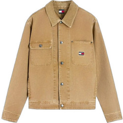 Tommy Jeans Ανδρικό Μπουφάν Τζιν Μπεζ DM0DM23520-ACA