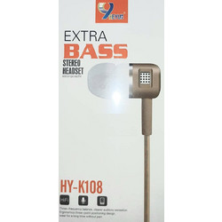 HY-K108 Handsfree In-Ear 3.5mm Grey