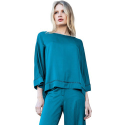 AGGEL Γυναικείο Χειμερινό Top Μπλε FW51185KF