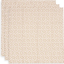 Jollein Soft Plumes Πάνες Αγκαλιάς από Μουσελίνα Εκρού 70x70cm 3τμχ 535-851-68200