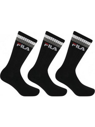 Fila Bamboo Ανδρικές Κάλτσες Ψηλές Μαύρες 3Pack F5506-FILA