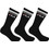 Fila Bamboo Ανδρικές Κάλτσες Ψηλές Μαύρες 3Pack F5506-FILA