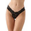 Minerva Γυναικείο String με Δαντέλα Μαύρο 90-88756-045