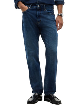 Tommy Jeans Ryan Ανδρικό Τζιν Παντελόνι Κανονική Εφαρμογή Navy Μπλε DM0DM23682-1BK