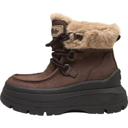 Buffalo Olympia Wallaby Warm Γυναικεία Μποτάκια Chukka Suede Καφέ με Γούνα BUFPD00018500