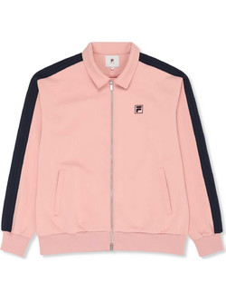 Fila Ανδρική Ζακέτα Φούτερ με Φερμουάρ Ροζ FAM1199-40133
