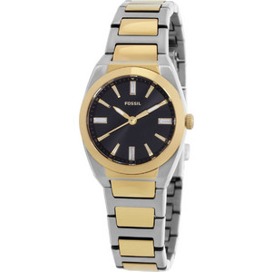 Fossil Everett Γυναικείο Ρολόι με Ασημί Χρυσό Μεταλλικό Μπρασελέ ES5495