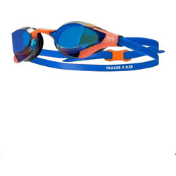 TYR Tracer-X RZR Mirrored Racing Γυαλάκια Κολύμβησης Ενηλίκων Αντιθαμβωτικά Μπλε Πορτοκαλί
