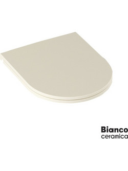 Bianco Ceramica Lenta Καπάκι Λεκάνης Οβάλ από Βακελίτη Slim Soft Close Μπεζ 508-MS38C-311