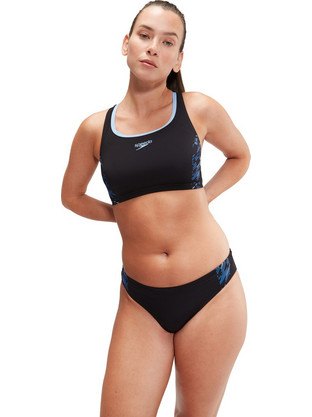 Speedo Αθλητικό Bikini Set Μπουστάκι Μαύρο 8-00306016856-6856