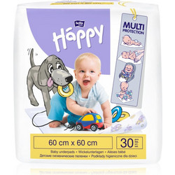 Bella Happy Baby Σετ Σελτεδάκια Αλλαξιέρας Μωρού Λευκά 60x60cm 30τμχ