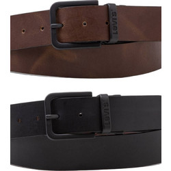 Levi's Reversible Core Metal Ανδρική Ζώνη Μαύρη 38018-0021