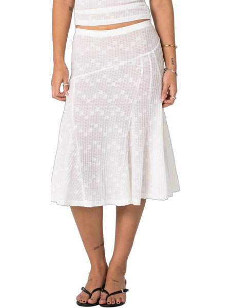 Rusty Roma Lace Μίντι Φούστα