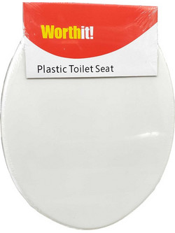 Tradesor Καπάκι Λεκάνης Οβάλ Πλαστικό Λευκό 45.5x37cm 802196