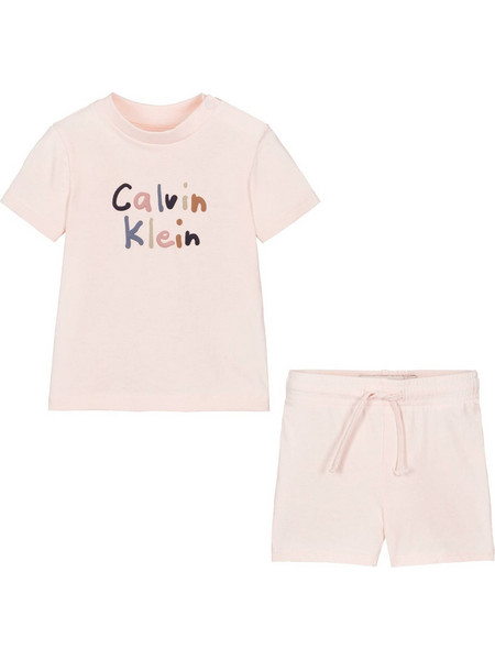 Calvin Klein Βρεφικό Σετ Καλοκαιρινό Ροζ LVCKSJI11B-TEV