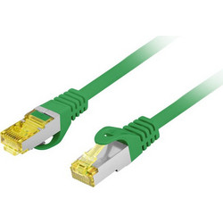 Lanberg S/FTP Cat.6a Καλώδιο Δικτύου Ethernet 2m Green PCF6A-10CU-0200-G