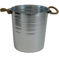 Plastona Κασπώ Κουβάς Μεταλλικό Ασημί 43.5x41.5cm 00.05.5977
