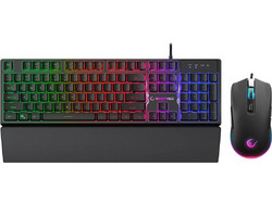 Rampage Fortuna Σετ Gaming Πληκτρολόγιο RGB Black