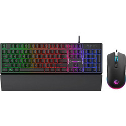 Rampage Fortuna Σετ Gaming Πληκτρολόγιο RGB Black