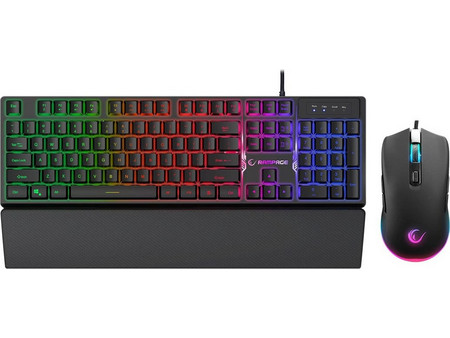 Rampage Fortuna Σετ Gaming Πληκτρολόγιο RGB Black