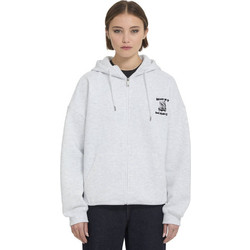 Volcom Ozzy Γυναικεία Ζακέτα Φούτερ Μακριά με Κουκούλα και Φερμουάρ Γκρι B4832603-BNH
