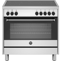 Bertazzoni MPL95I1EXP Κουζίνα Ηλεκτρική 117lt με Επαγωγικές Εστίες 89.7cm