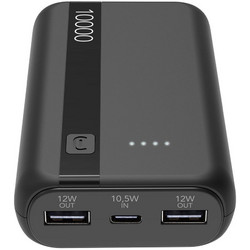 Cellular Line Entry Power Bank 10000mAh 12W με 2 Θύρες USB-A Black