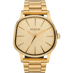 Nixon Sentry Wobble Ανδρικό Ρολόι με Χρυσό Μεταλλικό Μπρασελέ A1461-502-00