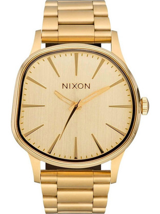 Nixon Sentry Wobble Ανδρικό Ρολόι με Χρυσό Μεταλλικό Μπρασελέ A1461-502-00