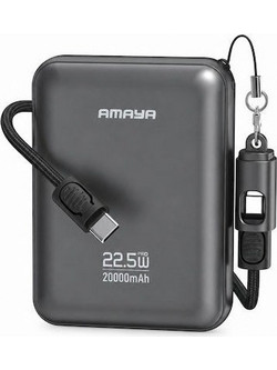Amaya APB-F237C Power Bank 20000mAh 22.5W με Θύρα USB-C Grey