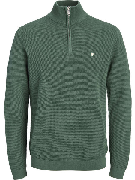 Jack & Jones Ανδρικό Πουλόβερ με Φερμουάρ Πράσινο 12300876